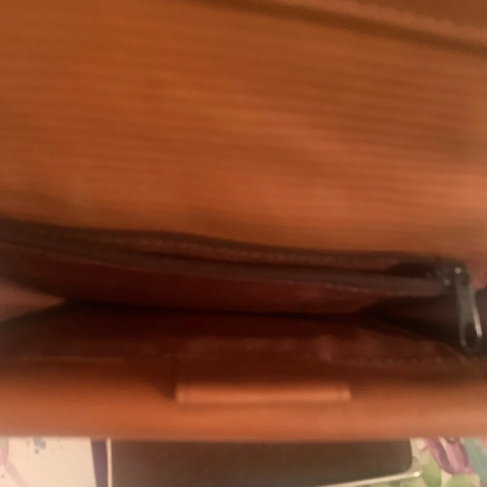 Leather Crossbody Bag With multi pockets EUC